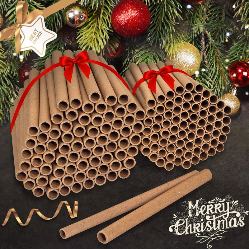 Rivajam 150 Mason Bee House Tubes Refill Pack | 75 Cardboard Bee Tubes & 75 Paper Mason Bee Tube Liners | Mason Bee Supplies for Solitary Beehive House | Garden Pollinator Bee House Nest Tubes - Image 2